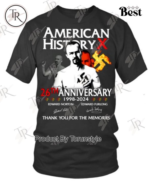 American History 26th Anniversary 1998-2024 Thank You For The Memories T-Shirt