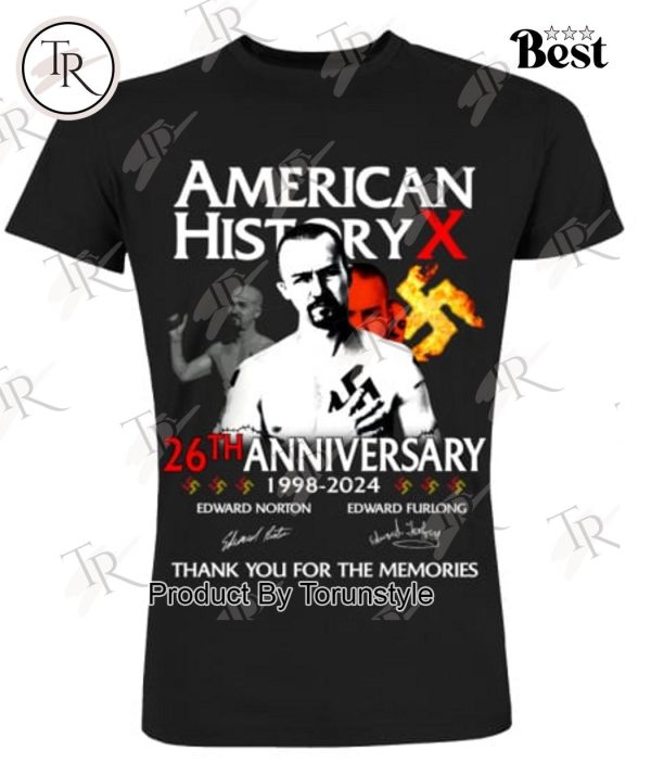 American History 26th Anniversary 1998-2024 Thank You For The Memories T-Shirt