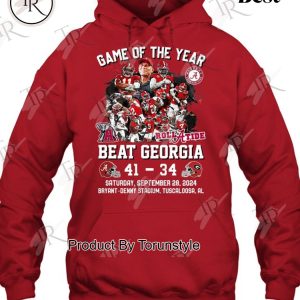 Game Of The Year Beat Alabama Beat Georgia 41-34 Saturday, Sep 28, 2024 Brayant Denny Stadium T-Shirt