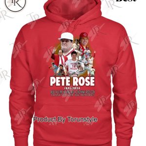 Pete Rose 1941-2024 MLB’s All-Time Hit King And A Cincinnati Reds Icon Thank You For The Memories T-Shirt