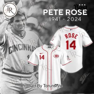 Thanks for the memories, Pete Rose Baseball Jersey – White