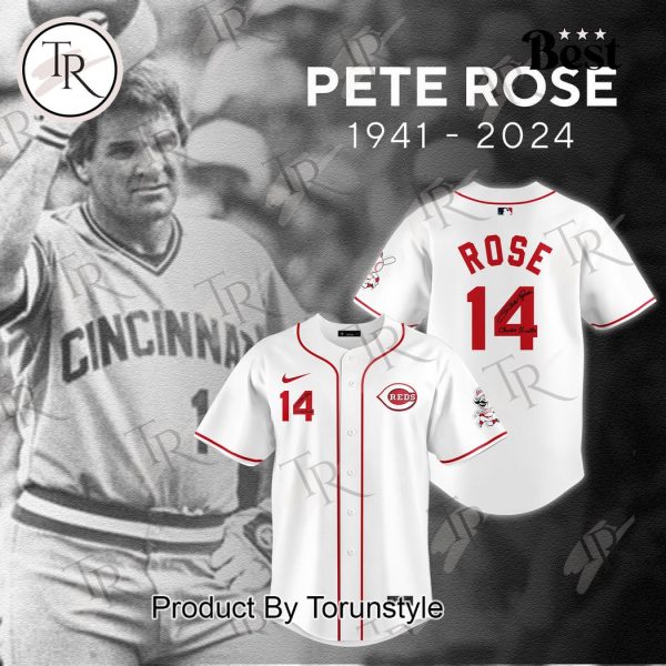 Thanks for the memories, Pete Rose Baseball Jersey – White