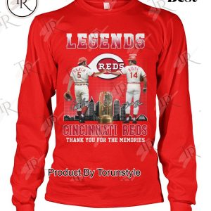 Legends Bench & Rose Cincinnati Reds Thank You For The Memories T-Shirt