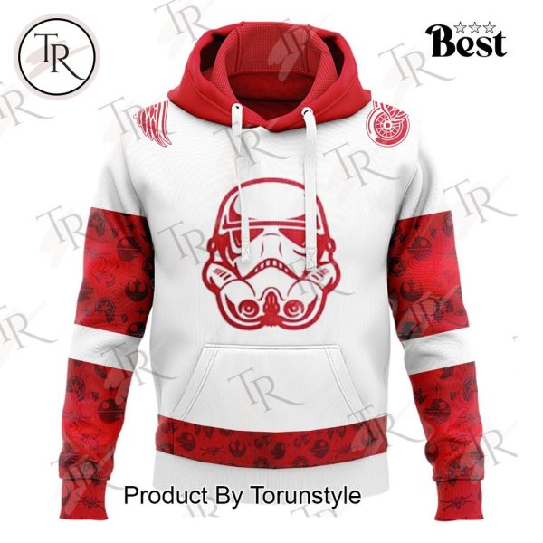 2024 Detroit Red Wings x Star Wars Night Custom Hoodie