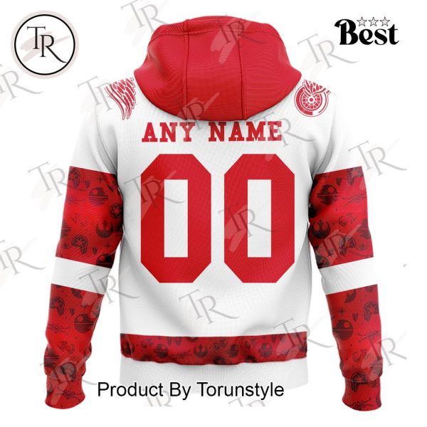 2024 Detroit Red Wings x Star Wars Night Custom Hoodie