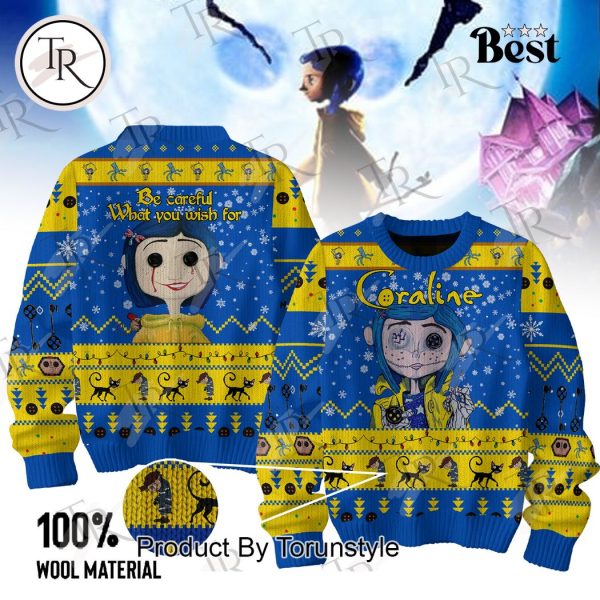 Coraline Be Careful What You Wish For Sweater