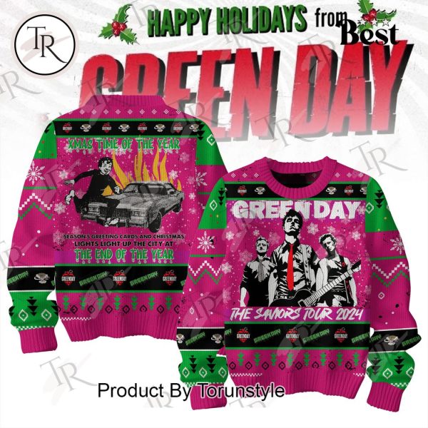 Green Day The Saviors 2024 Tour Sweater