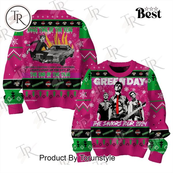 Green Day The Saviors 2024 Tour Sweater