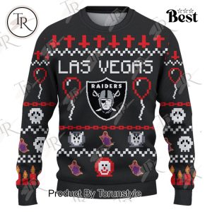 Las Vegas Raiders 2024 Happy Halloween Sweater