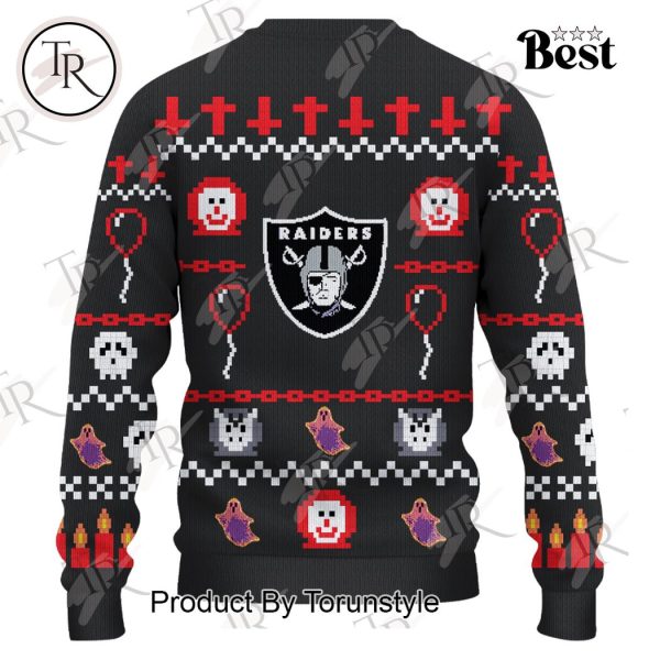 Las Vegas Raiders 2024 Happy Halloween Sweater