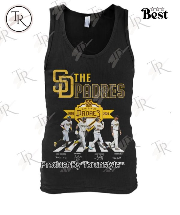 San Diego Padres 55 Year Of 1969-2025 Thank You For The Memories T-Shirt