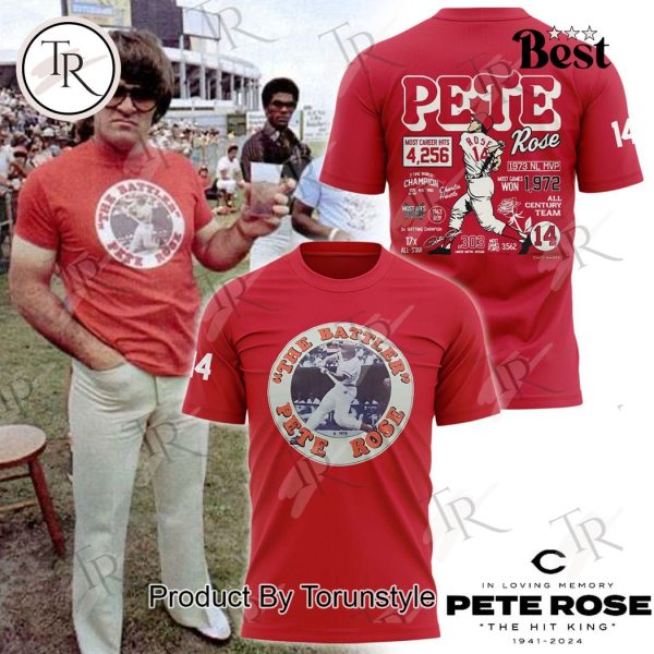 2024 Honor Cincinnati Reds Pete Rose T-Shirt