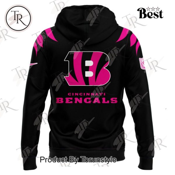 Cincinnati Bengals Breast Cancer Hoodie 2024