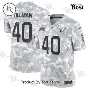 NFL Arizona Cardinals Personalized Name And Number 2024 Salute To Service Limited Jersey – Arctic Camo