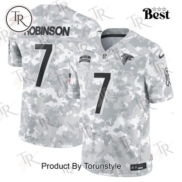 NFL Atlanta Falcons Personalized Name And Number 2024 Salute To Service Limited Jersey – Arctic Camo