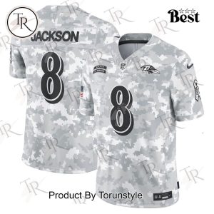 NFL Baltimore Ravens Personalized Name And Number 2024 Salute To Service Limited Jersey – Arctic Camo