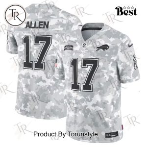 NFL Buffalo Bills Personalized Name And Number 2024 Salute To Service Limited Jersey – Arctic Camo