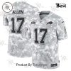 NFL Carolina Panthers Personalized Name And Number 2024 Salute To Service Limited Jersey – Arctic Camo