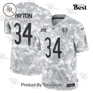 NFL Chicago Bears Personalized Name And Number 2024 Salute To Service Limited Jersey – Arctic Camo