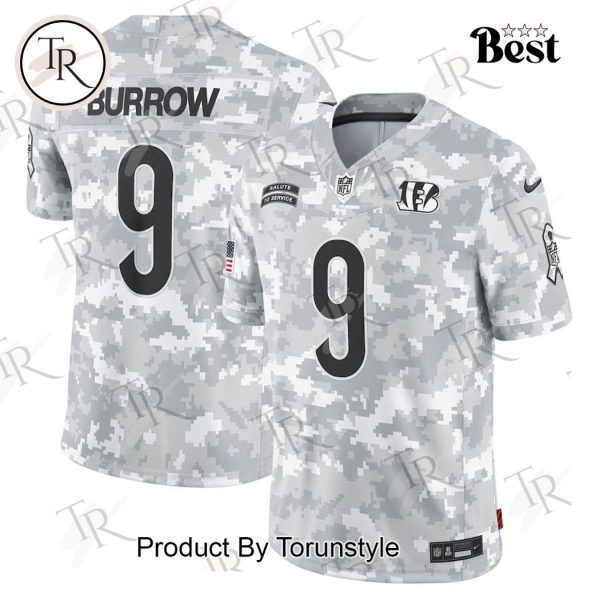 NFL Cincinnati Bengals Personalized Name And Number 2024 Salute To Service Limited Jersey – Arctic Camo