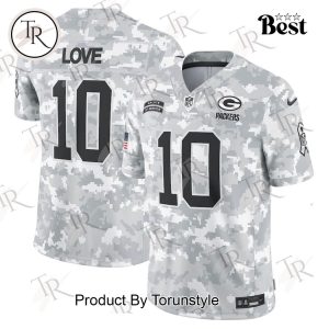 NFL Green Bay Packers Personalized Name And Number 2024 Salute To Service Limited Jersey – Arctic Camo