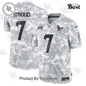 NFL Houston Texans Personalized Name And Number 2024 Salute To Service Limited Jersey – Arctic Camo