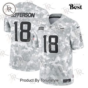 NFL Minnesota Vikings Personalized Name And Number 2024 Salute To Service Limited Jersey – Arctic Camo