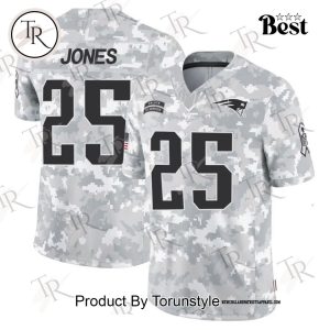 NFL New England Patriots Personalized Name And Number 2024 Salute To Service Limited Jersey – Arctic Camo