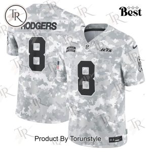 NFL New York Jets Personalized Name And Number 2024 Salute To Service Limited Jersey – Arctic Camo