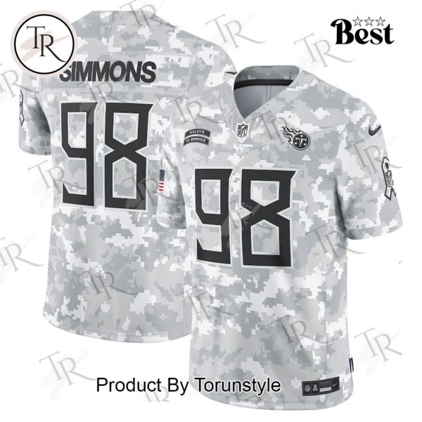 NFL Tennessee Titans Personalized Name And Number 2024 Salute To Service Limited Jersey – Arctic Camo