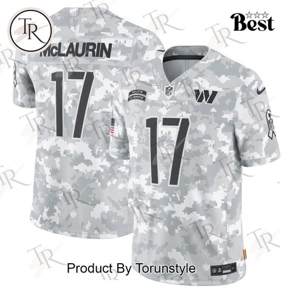 NFL Washington Commanders Personalized Name And Number 2024 Salute To Service Limited Jersey – Arctic Camo