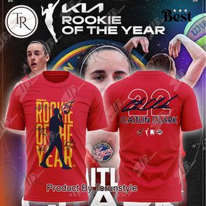 Caitlin Clark Red Indiana Fever 2024 WNBA Rookie Of The Year T-Shirt