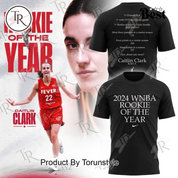 Indiana Fever Caitlin Clark 2024 WNBA Rookie Of The Year T-Shirt