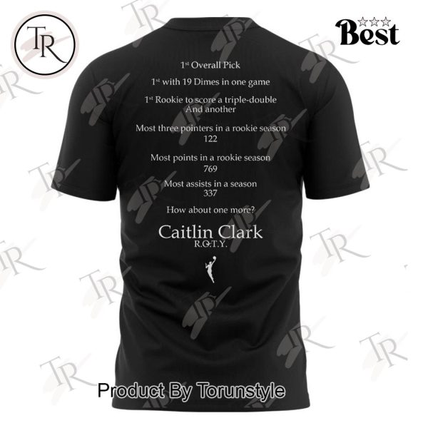 Indiana Fever Caitlin Clark 2024 WNBA Rookie Of The Year T-Shirt