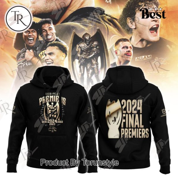 Penrith Panthers Four-Peat Premiers 2021 2022 2023 2024 Final Premiers Hoodie