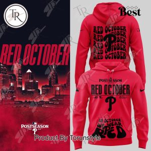 Philadelphia Phillies In October We Wear Red Hoodie