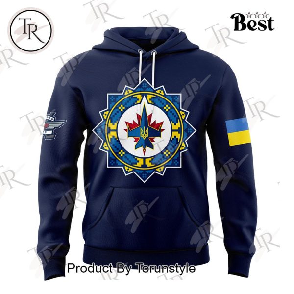 Winnipeg Jets Ukrainian Heritage Night 2024 Hoodie