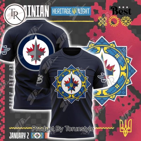 Winnipeg Jets Ukrainian Heritage Night 2024 Hoodie