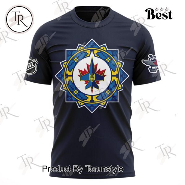 Winnipeg Jets Ukrainian Heritage Night 2024 Hoodie