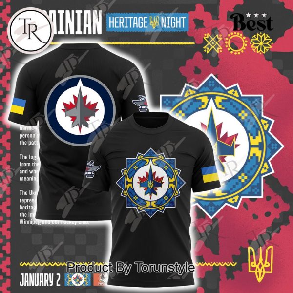 Winnipeg Jets Ukrainian Heritage Night T-Shirt