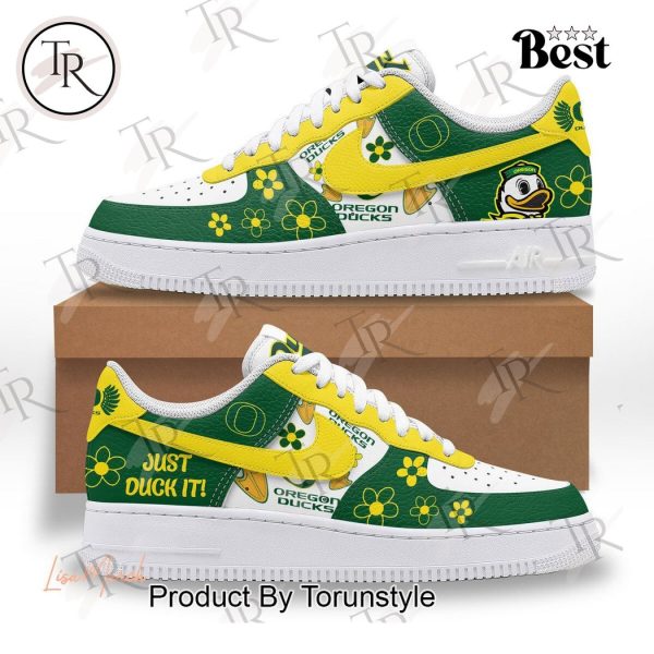 Oregon Ducks Just Duck It Air Force 1 Sneakers