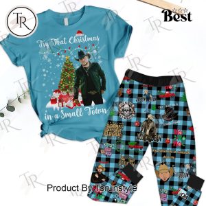 Jason Aldean Try That Christmas In A Small Town Pajamas Set