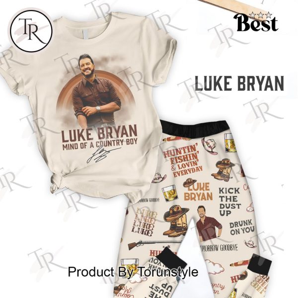 Luke Bryan Mind Of A Country Boy Pajamas Set