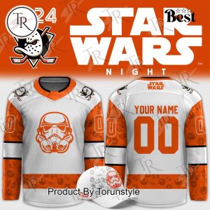 2024 Anaheim Ducks x Star Wars Night Custom Hockey Jersey