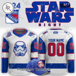 2024 New York Rangers x Star Wars Night Custom Hockey Jersey