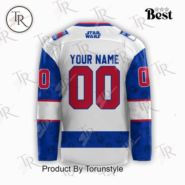 2024 New York Rangers x Star Wars Night Custom Hockey Jersey