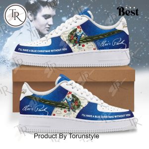 Elvis Presley I’ll Have A Blue Christmas Without You Air Force 1 Sneakers