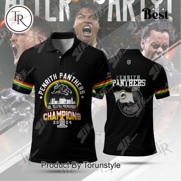 2024 NRL Telstra Premiership Champions Penrith Panthers Polo Shirt