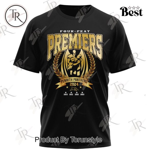 Four-Peat Premiers Penrith Panthers 2024 T-Shirt