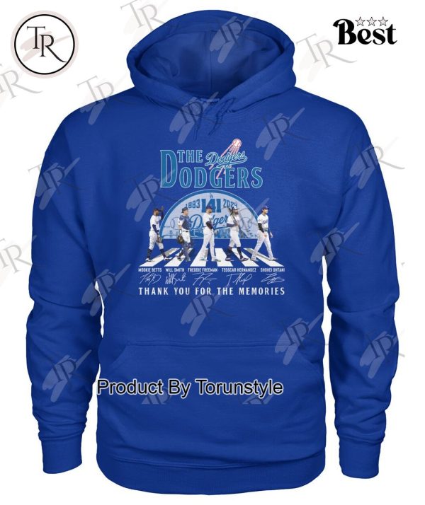 Los Angeles Dodgers 141th Anniversary 1883-2024 Thank You For The Memories T-Shirt